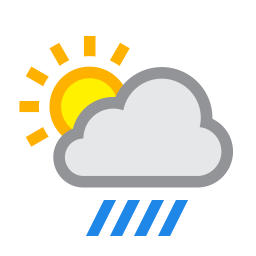 Heavy rain shower
